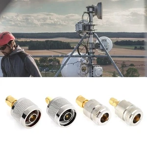 `4Pcs Set 50 Ohm N Jk Male Female To Sma Jk Female Male Connector Kit - Photo 1/12