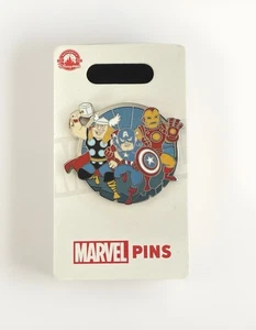 2024 Disney Parks Marvel Family Cluster Thor Iron Man Captain America OE Pin NEW - Picture 1 of 2