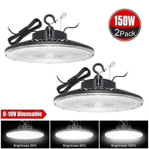 (2Pack) 150W LED High Bay Light Fixture Commercial Industrial Warehouse Lights - Picture 1 of 13