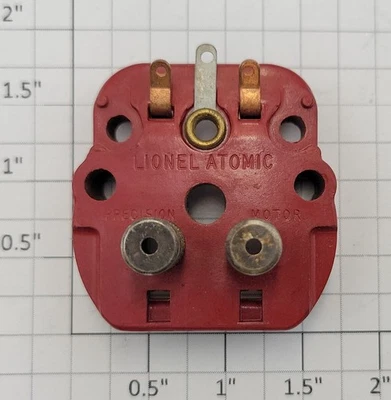 Lionel 2020M-30 Red Atomic Brush Plate Assembly - Image 1 of 2