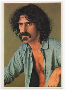 Frank Zappa Card Panini Pop Stars Sticker 1975 Mini-Poster Vintage Rock #23 - Picture 1 of 2