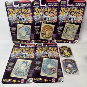 Pokemon Movie 2000 PokeRom 7x Articuno Zapdos Slowking Ledyba Togepi CD-ROM partia - Zdjęcie 1 z 8