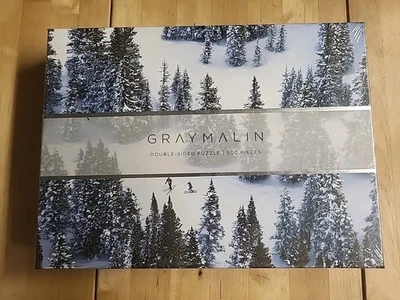 Galison Gray Malin 2-Sided Jigsaw Puzzle, The Snow, 500 Pieces Double SEALED - Image 1 of 3