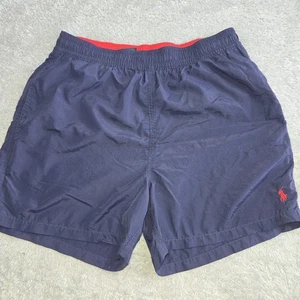 Bañador Polo Ralph Lauren Vintage Para Hombre Talla M Malla Azul Forrado Pony Board Corto - Imagen 1 de 10