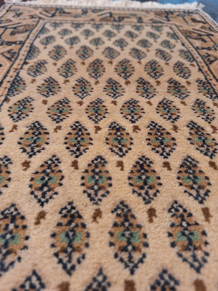 hand knotted wool rug - Image 1 of 3