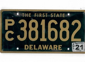 DELAWARE 2021 license plate "PC381682" - Picture 1 of 1
