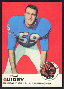 1969 Topps #109 Paul Guidry Buffalo Bills RC NR-MINT - Picture 1 of 2