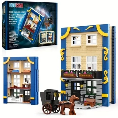 Sherlock Holmes Building Block Book Set Baker Street London Compatible Brick Set - Image 1 of 4
