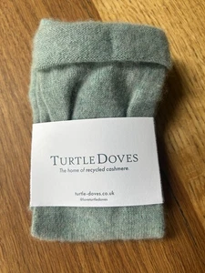 Studio Cashmere Fingerless Gloves, Sea Breeze (pale green/blue) Turtle Doves - Picture 1 of 6