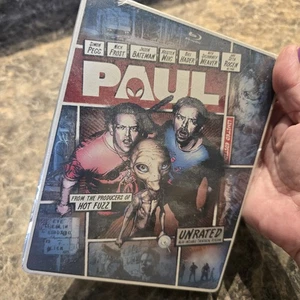 Paul (2010) Simon Pegg Limited Edition 2-Disc Steelbook Blu-ray New! - Picture 1 of 5