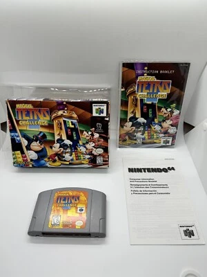 Magical Tetris Challenge (Nintendo 64, 1999) Box Manual Complete CIB N64 - Image 1 of 4
