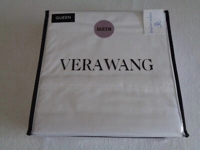 Juego de sábanas VERA WANG SATÉN SÓLIDO REINA 100% algodón - blanco Foto 1 de 4