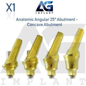 Anatomic Angular Concave Abtment 25° Titanium Int Hex 2.42 - Picture 1 of 5