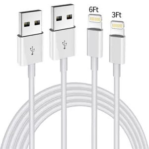 For Apple iPhone 5 6 7 8 X XR 11 12 13 Pro Max USB Lead Fast Charger Cable Cord - Picture 1 of 8