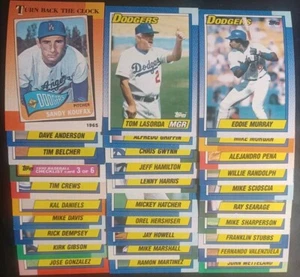 1990 TOPPS MASTER TEAM SET 29/29 + LOS ANGELES DODGERS KOUFAX HOF NM/MT 05386 - Picture 1 of 24