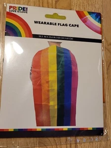 Pride Wearable Cape and 39.3 x 23.6 Brand New - Picture 1 of 6