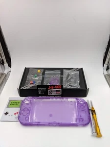 Clear Atomic Purple Full Set Gehäuse Shell Case mit Tasten für Nintendo Switch - Bild 1 von 5