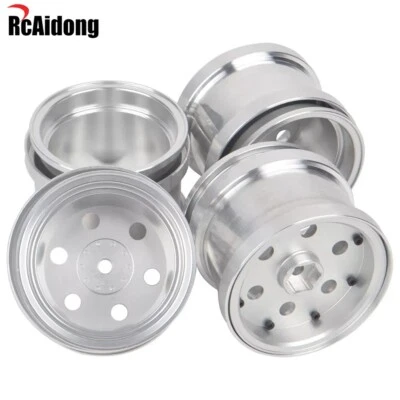 Aluminium Beadlock-Räder Felgen Für Tamiya GF-02 Mighty Bull WR-01 Upgrade Teile - Bild 1 von 4