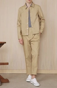 officine generale Men’s Jacket L British Khaki NWT $515 - Picture 1 of 17