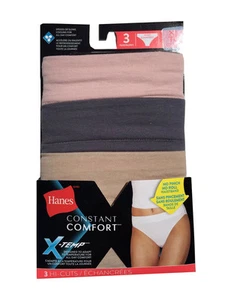 Hanes Women's Constant Comfort X-Temp Hi-Cut 3-Pack Women's Lignerie H1945T NEW - Picture 1 of 7