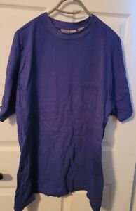 Men's Comfort Zone Pocket T Shirt Size 2X Short Sleeve Purple'ish Blue