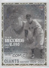 2020 Yomiuri Giants History 1934-2020 Silver Holo Pattern 2 /75 Motoshi Fujita