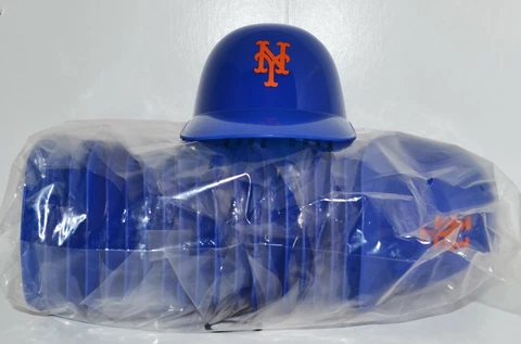 Lot of (20) NEW YORK METS Ice Cream SUNDAE HELMETS New Baseball Mini Snack Bowl Cover