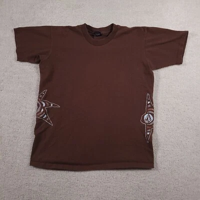 Vtg Volcom Skateboards Shirt Mens Medium Art Element Wrap Around Graphic Tee USA - Image 1 of 4