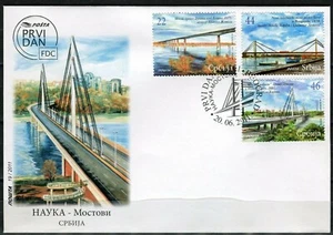 0418 SERBIA 2011 - Science - Bridges - Architecture - FDC - Picture 1 of 2