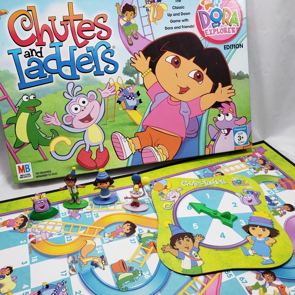 Dora the Explorer Chutes and Ladders Board Game Replacement Parts Pieces Figures - Image 1 of 3
