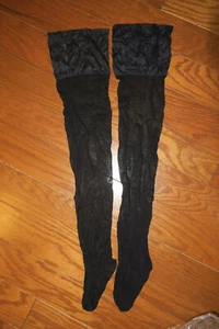 EIN VICTORIA'S SECRET STRUMPF SCHWARZ SLT GLAM WUNDERSCHÖNES SPITZENTOP STRUMPFBAND NEU - Bild 1 von 3