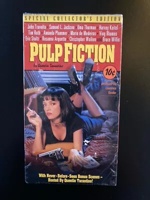 PULP FICTION 1994/1995 VHS FIRST EDITION SPECIAL EDITION MIRAMAX SEAL NEW/SEALED - Image 1 of 4