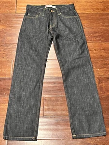 Levis Boys 514 Straight Dark Blue Indigo 5 Pocket Denim Jeans 12 Reg 26 x 26 NWT - Picture 1 of 10