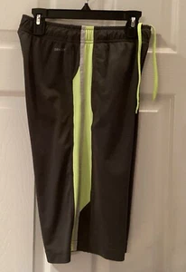 Nike Air Jordan Dry Fit Athletic Shorts~Boys Large~Gray W/Lime Accents - Picture 1 of 7