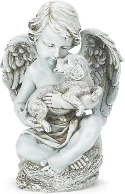Roman, Inc. Cherub with Puppy Statue - Image 1 of 4