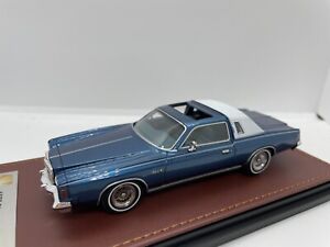 1975 Chrysler Cordoba 1/43 GLM resin n Neo Brooklin Starlight Blue Met Ltd to 75