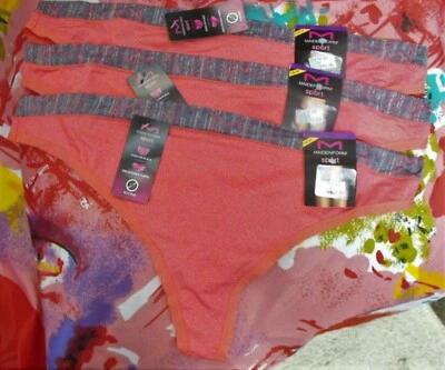 3 NUEVAS BRAGAS TANGA MAIDENFORM DMMSMT MICROFIBRA DEPORTIVAS SIN LÍNEAS 2XL/9 Foto 1 de 2