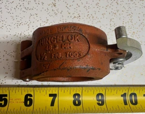 1-1/2" Gruvlok Hingelok Fig. 7003 Coupling Quick Connection Nitrile Gask Orange - Picture 1 of 2
