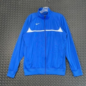 Nike blau sportliche Aktivkleidung Trainingskleidung durchgehender Reißverschluss Pullover Herren Größe Small - Bild 1 von 9