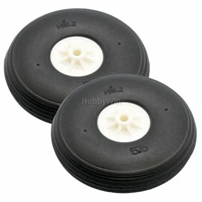 55x15mm PU Tire 2P for RC Model Airplane Landing Warbird Glider Sporter Trainer - Image 1 of 4