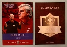 Coach BOBBY KNIGHT - Tribute Card Indiana Hoosiers Basketball Trading Card