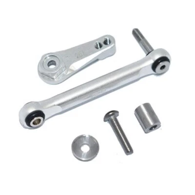 NEW GPM Racing Aluminum Tie Rod + 25T Servo Horn Silver : Losi Lasernut U4 - Image 1 of 4