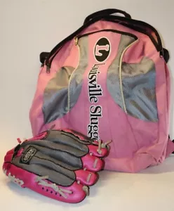 Louisville Slugger Girls Diva Series 11" Glove DV14-HP LHT Pink & Matching Bag - Picture 1 of 12