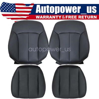 Driver & Passenger Side Black Leather Seat Cover For 2010 - 2014 Subaru Outback Foto 1 de 4