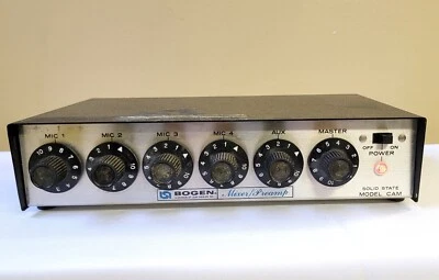 Preamplificador mezclador arco vintage modelo estado sólido serie CAM F-69, se enciende Foto 1 de 3