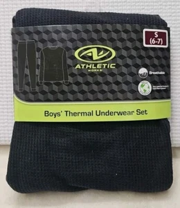 Athletic Works Youth Boys' 2-Piece Waffle Thermal Layering Underwear Set Small - Picture 1 of 2