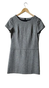 Gap Premium Camicia Corta Lunghezza Vestito Donna Piede di Poule Twill Misto Lana-Taglia-8 - Foto 1 di 3
