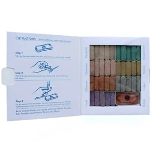 Wild West Räucherwerk Smudge Brick Boxed Set - 70 Ziegel & Terrakotta Brenner - Bild 1 von 5