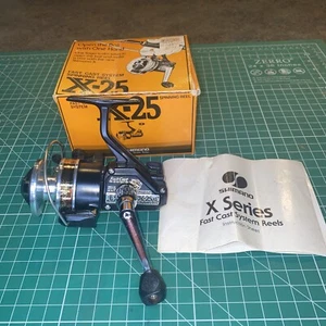 Vintage Shimano X-25 Fishing Reel In Box Excellent Collection - Picture 1 of 14