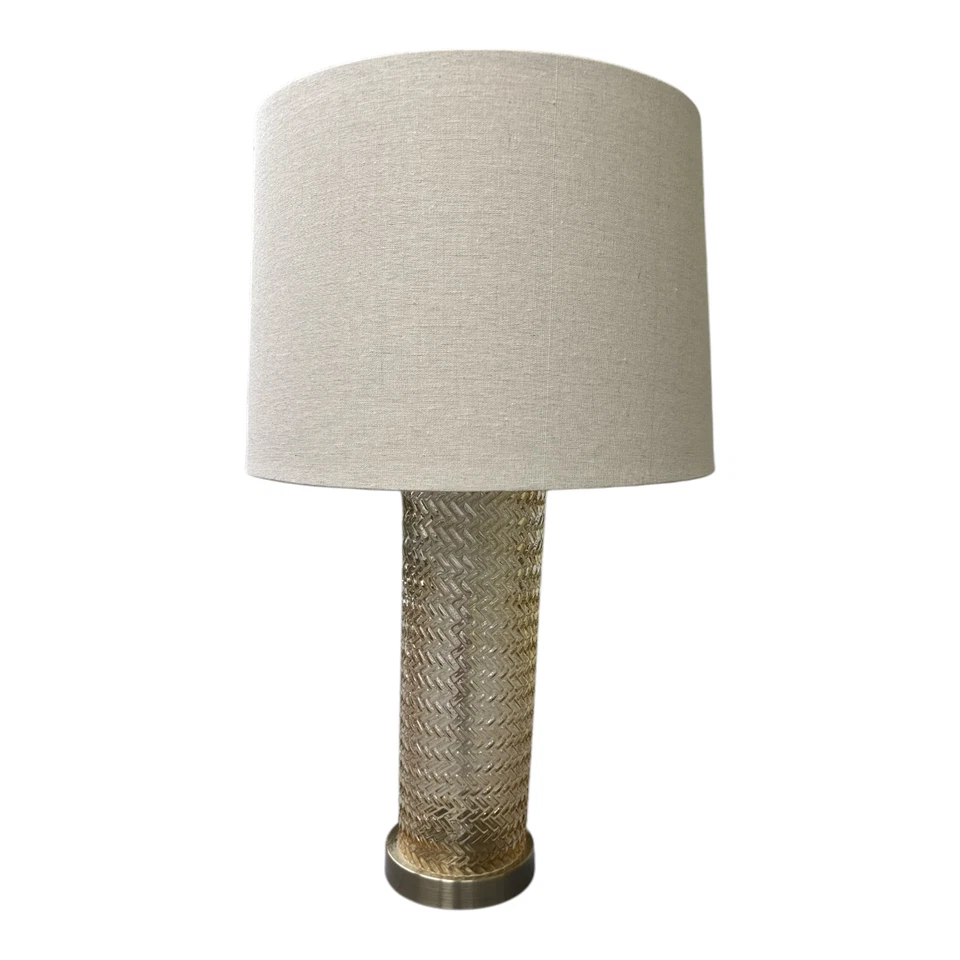 Lámpara de mesa Bassett Mirror Company Nina vidrio mercurio 24" H L3336TEC USADA EN EXCELENTE ESTADO Foto 1 de 3